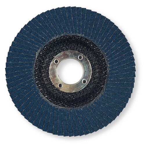 Disque à lamelles zirconium Ø 125mm, support fibres de verre P120